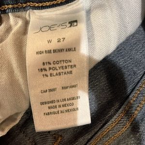 Joe’s High Rise Skinny Ankle Jean